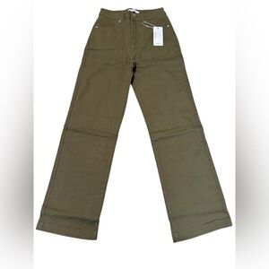 Boot Cut Army Green Jeans Women’s 98% cotton 2% spandex Size 4